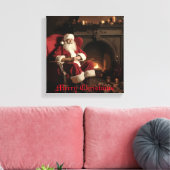 Santa's Cosy Nook Leinwanddruck (Insitu (Wohnzimmer))
