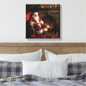 Santa's Cosy Nook Leinwanddruck (Insitu (Schlafzimmer))