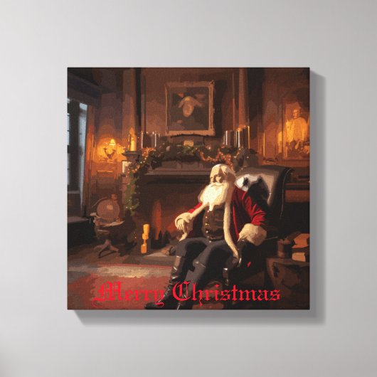 Santa's Cosy Nook Leinwanddruck (Vorderseite)