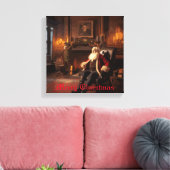 Santa's Cosy Nook Leinwanddruck (Insitu (Wohnzimmer))