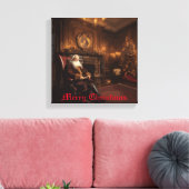 Santa's Cosy Nook Leinwanddruck (Insitu (Wohnzimmer))