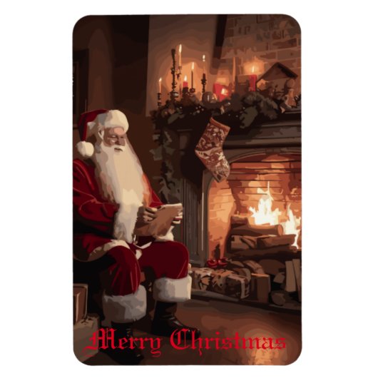 Santa's Cosy Nook Magnet (Vertikal)
