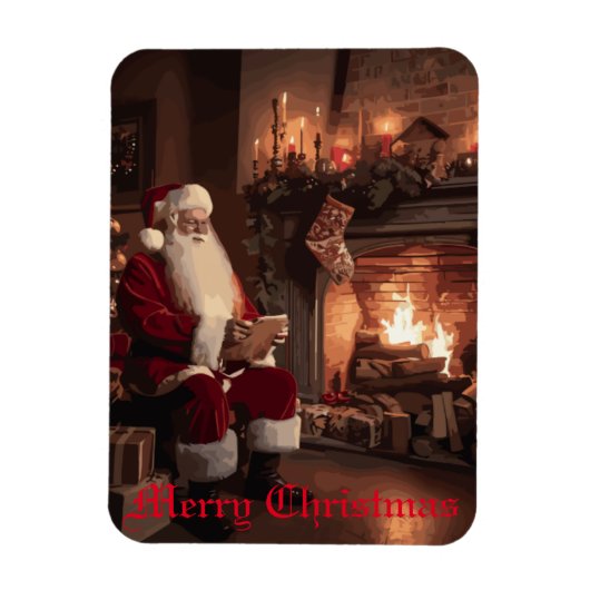 Santa's Cosy Nook Magnet (Vertikal)