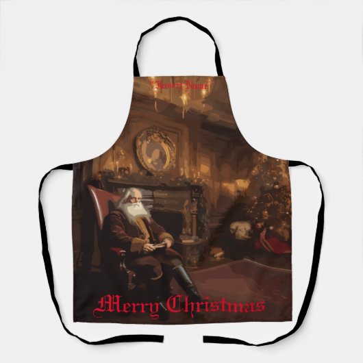 Santa's Cosy Nook Schürze (Vorderseite)