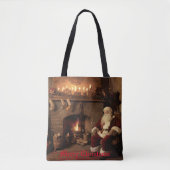 Santa's Cosy Nook Tasche (Vorderseite)