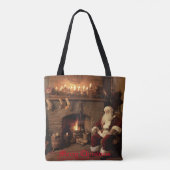 Santa's Cosy Nook Tasche (Rückseite)