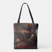 Santa's Cosy Nook Tasche (Rückseite)