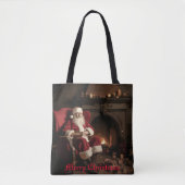 Santa's Cosy Nook Tasche (Vorderseite)