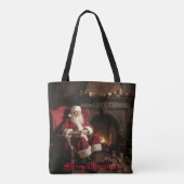 Santa's Cosy Nook Tasche (Rückseite)