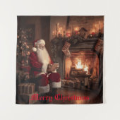 Santa's Cosy Nook Wandteppich (Vorderseite)