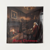 Santa's Cosy Nook Wandteppich (Vorderseite)