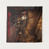 Santa's Cosy Nook Wandteppich (Vorderseite (Horizontal))