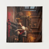 Santa's Cosy Nook Wandteppich (Vorderseite (Horizontal))