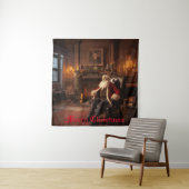 Santa's Cosy Nook Wandteppich (Beispiel)