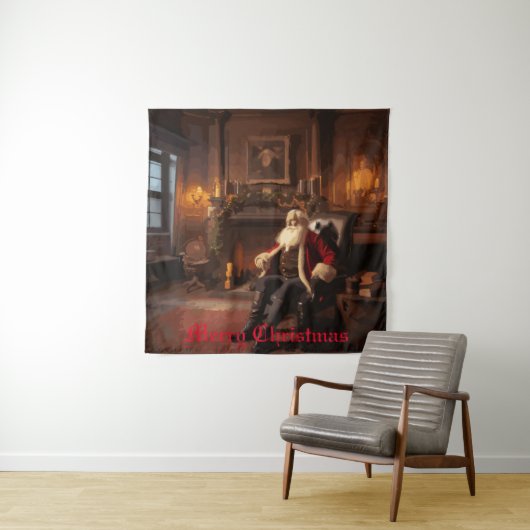 Santa's Cosy Nook Wandteppich (Beispiel)