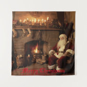 Santa's Cosy Nook Wandteppich (Vorderseite)