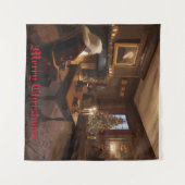 Santa's Cosy Nook Wandteppich (Vorderseite (Horizontal))