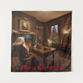 Santa's Cosy Nook Wandteppich (Vorderseite)