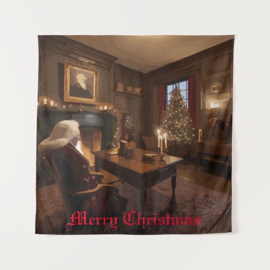 Santa's Cosy Nook Wandteppich (Vorderseite)