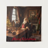 Santa's Cosy Nook Wandteppich (Vorderseite)