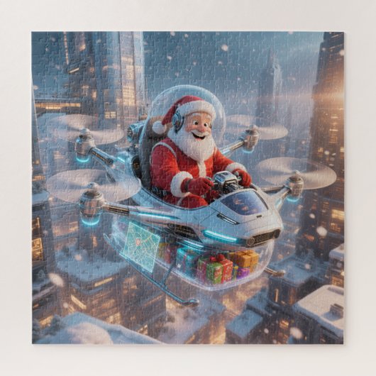 Santa's Cyber-Sleigh: Futuristic Drone Delivery Puzzle (Vertikal)