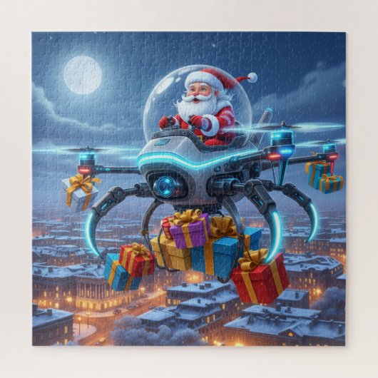 Santa's Cyber-Sleigh: Futuristic Drone Delivery Puzzle (Vertikal)