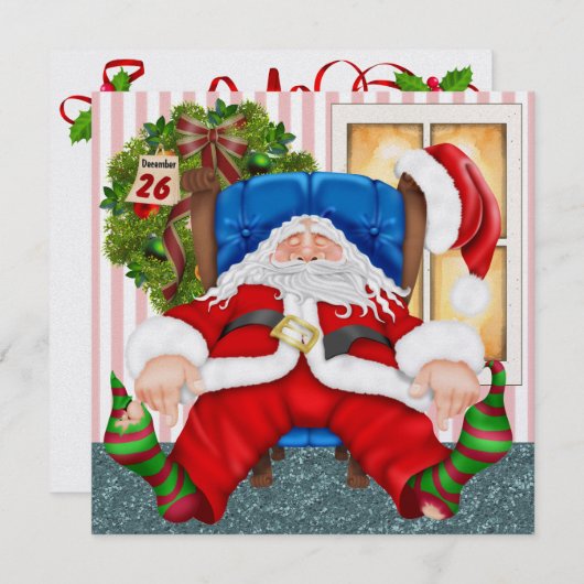 Santa's Day Off - SRF Einladung (Vorne/Hinten)