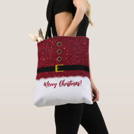 Santas Dazzling Red Outfit- Weihnachtszeit- Tasche