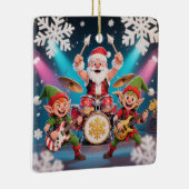 Santa's Drumming Rock Band Ornament (Rechts)