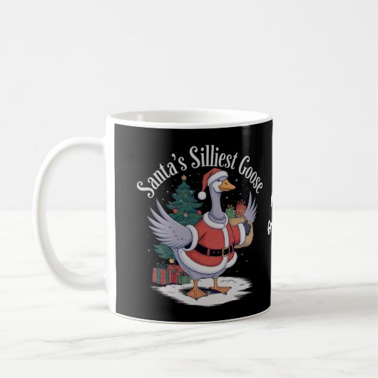 Santa's dümmste Gans Eine geschmacklose Weihnachts Kaffeetasse (Links)