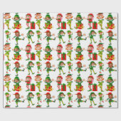 Santa's Elfen Geschenkpapier (Flach)