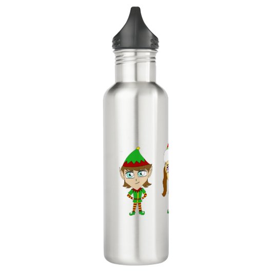 Santas elves edelstahlflasche (Links)