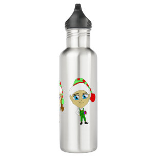 Santas elves edelstahlflasche
