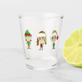 Santas elves schnapsglas (Vorderseite)