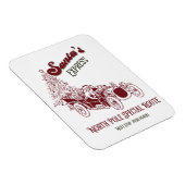 Santa's Express Vintage Weihnachten Magnet (Rechte Seite)