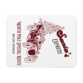 Santa's Express Vintage Weihnachten Magnet (Horizontal)