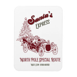 Santa's Express Vintage Weihnachten Magnet