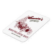 Santa's Express Vintage Weihnachten Magnet (Linke Seite)