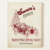 Santa's Express Vintage Weihnachten Planer (Rückseite)