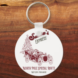 Santa's Express Vintage Weihnachten Schlüsselanhänger