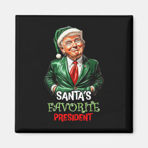Santas Favorit Präsident Funny Santa Trump 2024 Magnet