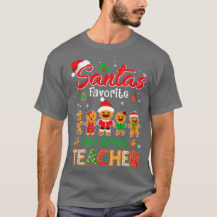 Santas Favorite 3. Klasse Lehrer Cookie Xmas Hat T-Shirt