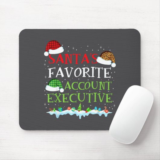 Santa's Favorite Account Executive Fun Christmas Mousepad (Mit Mouse)