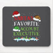 Santa's Favorite Account Executive Fun Christmas Mousepad (Vorne)