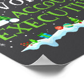 Santa's Favorite Account Executive Fun Christmas  Poster (Ecke)