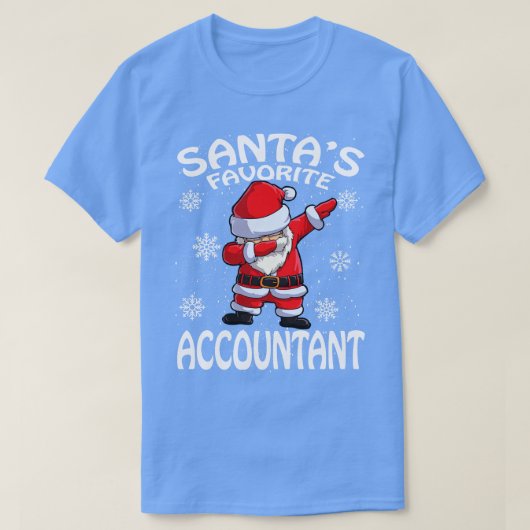Santas Favorite Accountant Weihnachten 1 T-Shirt (Design vorne)