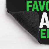 Santa's Favorite Bank Teller Christmas Matching Co Mousepad (Ecke)