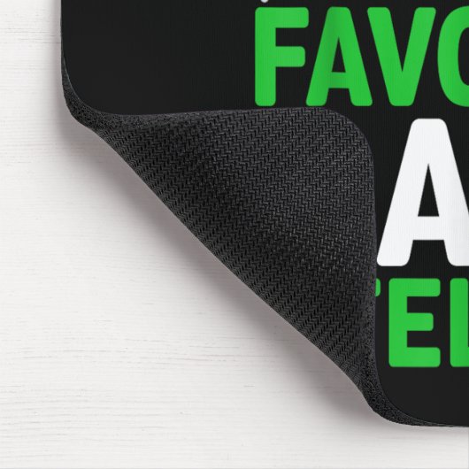 Santa's Favorite Bank Teller Christmas Matching Co Mousepad (Ecke)