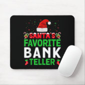 Santa's Favorite Bank Teller Christmas Matching Co Mousepad (Mit Mouse)