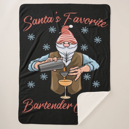 Santas Favorite Barkeeper Gnome Sherpadecke (Vorderseite)